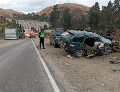 Carretera Central Un Muerto Y Tres Heridos Deja Triple Choque En El