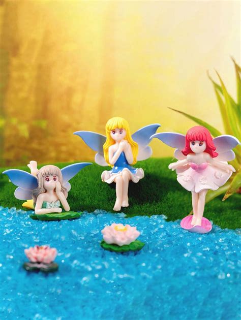 14pcs Small Fairy Figurines Miniature Fairy Garden Accessories For