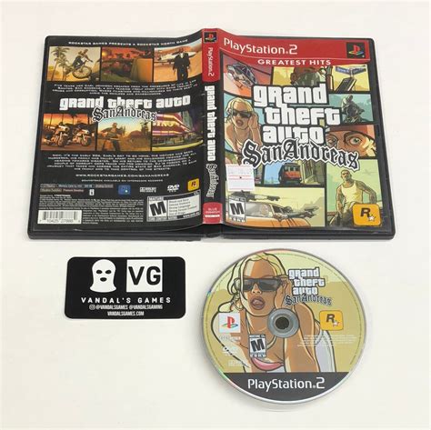 Ps2 Grand Theft Auto San Andreas Greatest Hits Sony Playstation 2 W