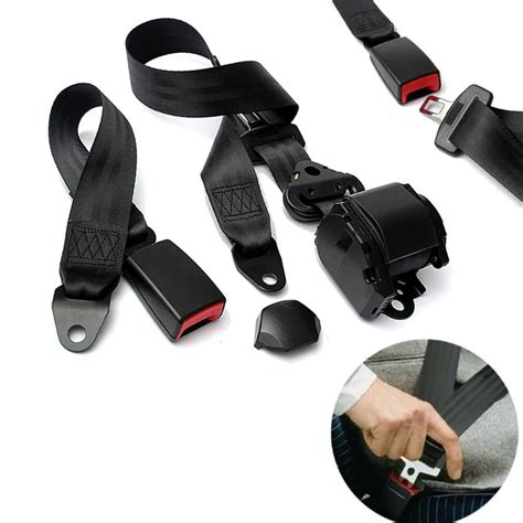 Aliexpress Buy 3 Point Car Seat Belt Auto Webbing Buckle Seatbelt