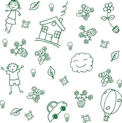 Child Drawing Home Doodle Art Stock Clipart | Royalty-Free | FreeImages