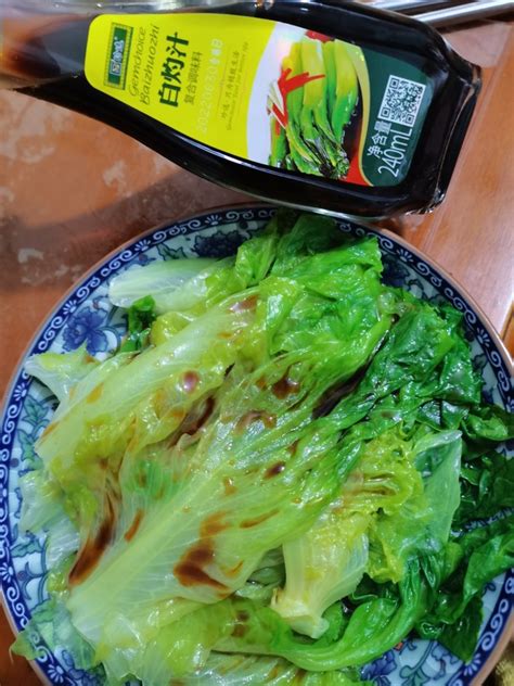 【白灼生菜的做法步骤图，白灼生菜怎么做好吃】植物哒哒下厨房