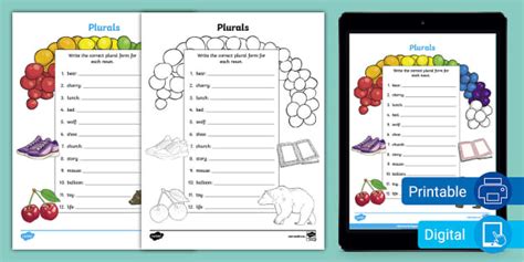 Making Plural Words Activity For Ell Teacher Made Twinkl