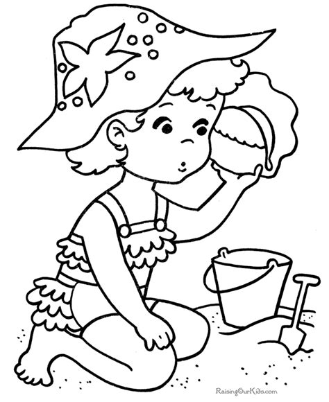 Free Printable Beach Coloring Pages For Kids