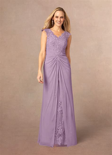 Wisteria Azazie Jovie Wisteria A Line Lace Dress Azazie