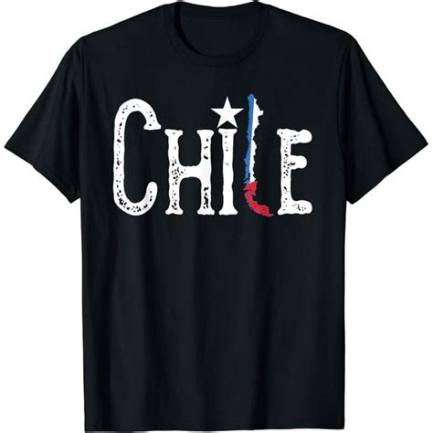 Chile Flag Map The Chilean Flag Map T Shirt