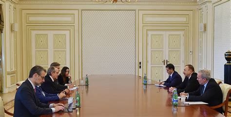 Ilham Aliyev Received A Delegation Led By The Italian Minister Of