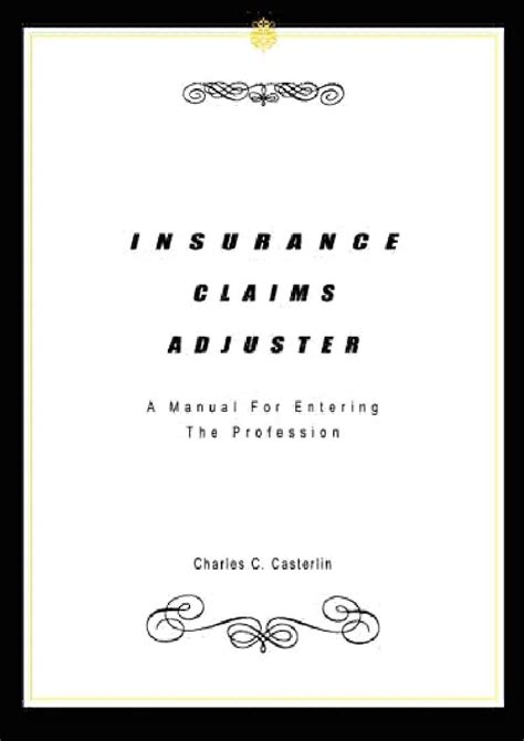 Pdfdownload Insurance Claims Adjuster A Manu Nathanaelwhitneyのブログ