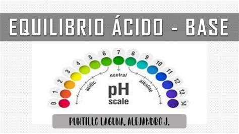 Bioquímica Del Equilibrio Ácido Base Alejandro Puntillo Udocz