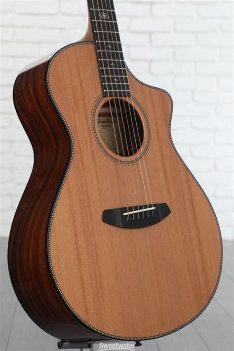 Breedlove Custom Concert Acoustic Guitar Redwood And Cocobolo