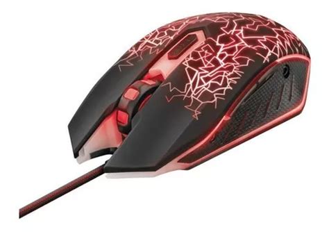 Mouse Gamer Trust Izza Gxt Dpi Botones Negro Cuotas Sin