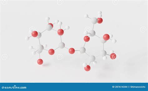 Trehalose Molecule D Molecular Structure Ball And Stick Model