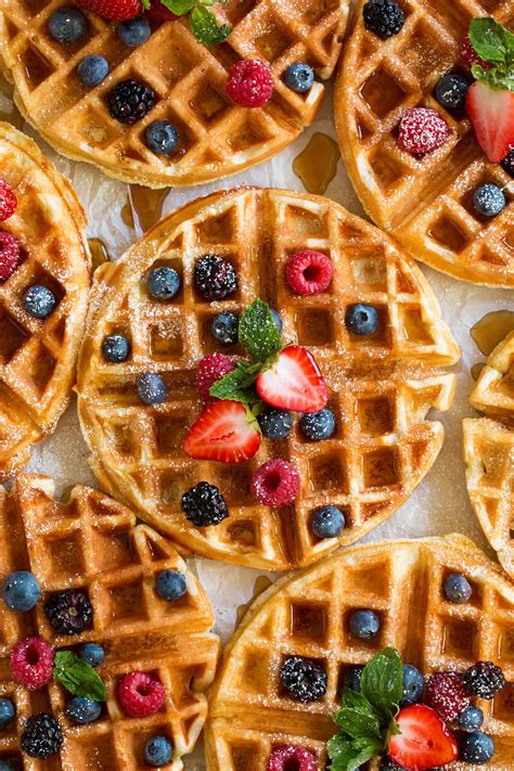 Best Belgian Waffle Recipe {Light Fluffy and Crisp} - Cooking Classy