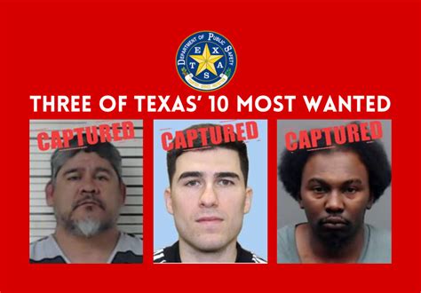 Top 10 Most Wanted Fugitives Captured In Mabank Midland And Tyler