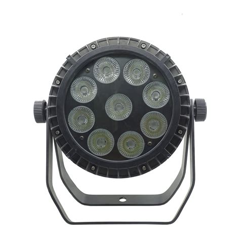 9X18W 6in1 RGBWA UV LED IP65 Waterproof Flat PAR Can Light For DJ Stage