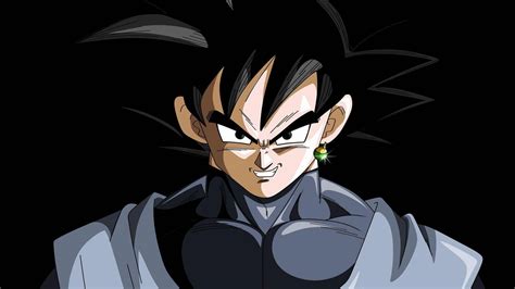 Download Black Goku With Evil Smile Wallpaper