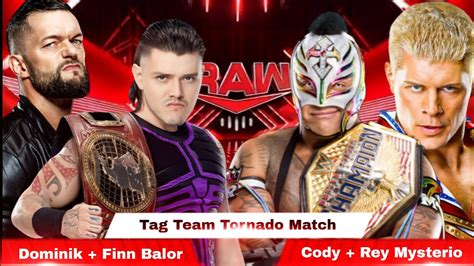 WWE 2K23 Tag Team Tornado Match Rey Mysterio Cody Rhodes VS