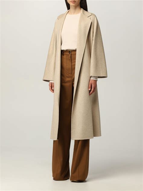 Max Mara Cashmere Coat Coat Max Mara Women Beige Coat Max Mara 10160919600 Giglio En