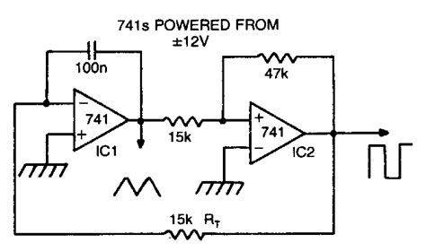 Triangle Square Wave Oscillator Circuit Diagram