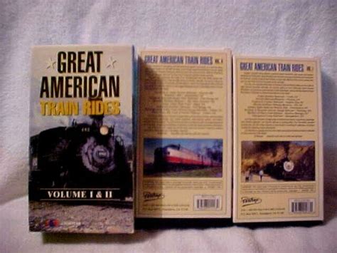 Vhs Great American Train Rides Volumes Pentrex Vintage G