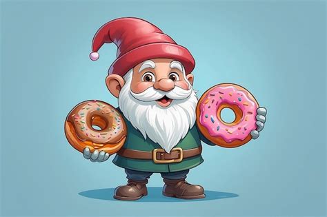 Premium Photo A Cartoon Of A Cartoon Character Holding Donuts With A Letter O On It