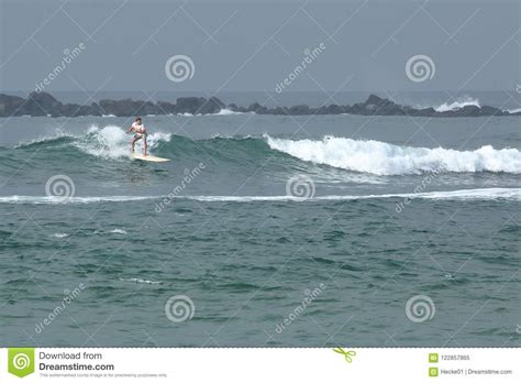 Surfing The Waves Of Koggala Beach In Sri Lanka Editorial Image Image