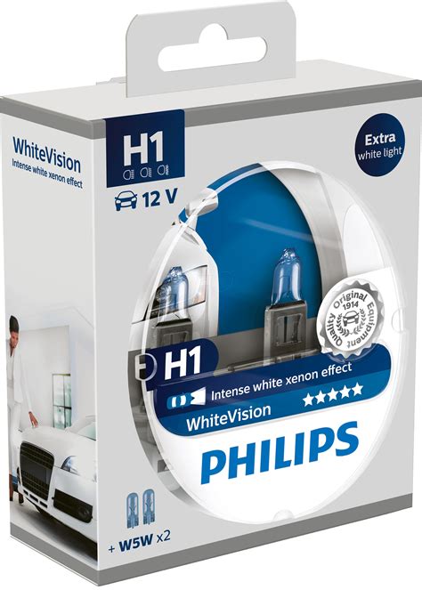 Žiarovka H1 12V PHILIPS WhiteVision Xenónový Efekt 55W Set 2ks