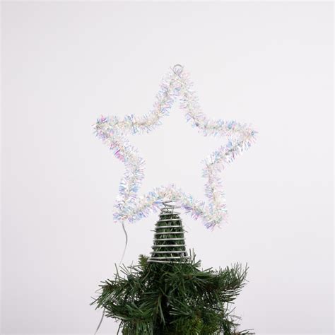 Multi Silver Star Tree Topper