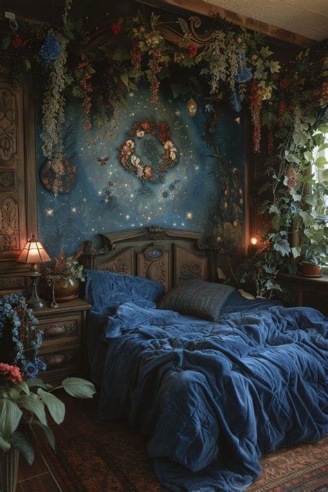 Pin On Boho Bedroom In 2024 Whimsical Bedroom Goth Bedroom Ideas