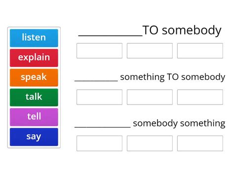 Unit 2 Verb Preposition Collocation Ordenar Por Grupo