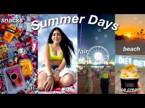 Summer Days Vlog Beach Fair Viral Tik Tok Noodles Ice Cream Etc