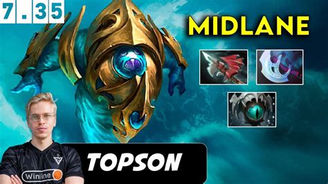 Topson Morphling Midlane Dota Patch Pro Pub Gameplay Youtube