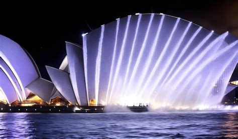 Um Mundo De Sonho Onde A Pera De Sydney Cercada Por Um Mar De Ai