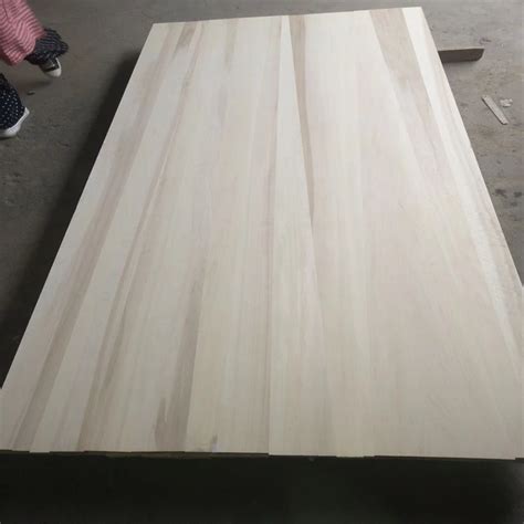 Nature Color Solid Wood Board Poplar Wood Panel Manufacturernature Color Solid Wood Board