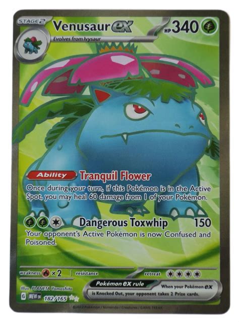 Oryginalna Karta Pokemon Venusaur Ex Mew Ultra Rare Stan