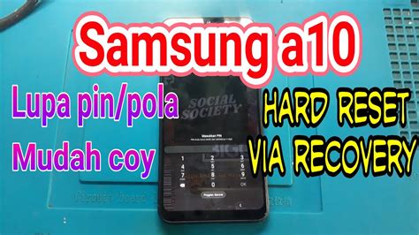 Samsung A10 Lupa Polapin Atau Sandi Bypass Hard Reset Via Recovery Youtube