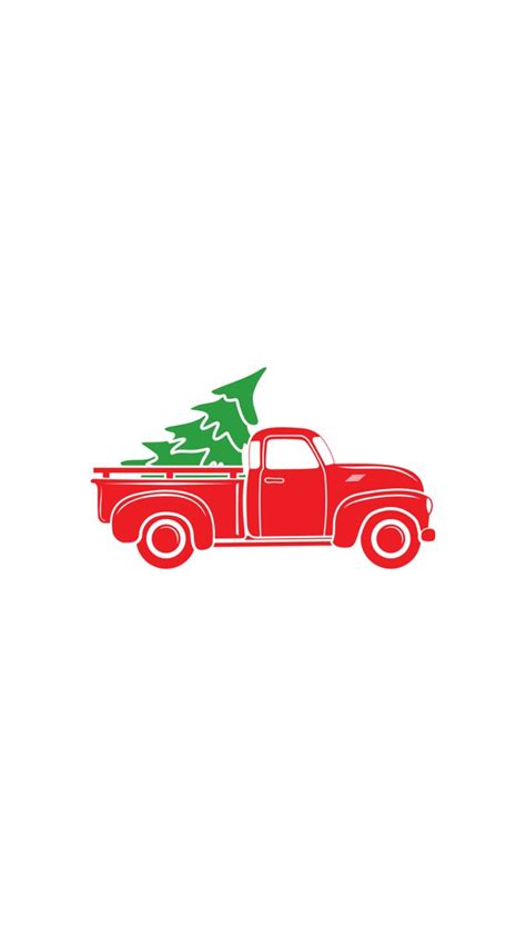 snowy christmas truck Wallpaper Download | MOONAZ