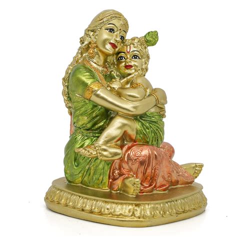 Buy Hindu God Yasoda Krishna Statue Indian Pooja Yashoda Baby Krishna