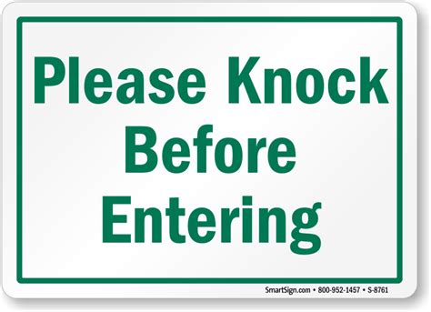 Please Knock Before Entering Printable Sign Printable Word Searches