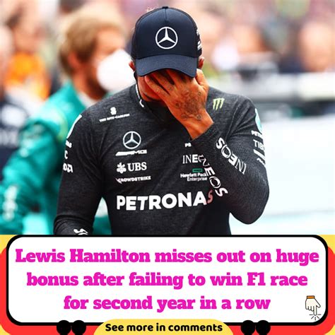 Lewis Hamilton Misses Out On Huge Bonus After Failing To Win F1 Race