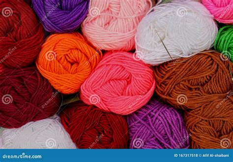 Colored Wool Balls Collection Stock Photo Image Of Wool Colored