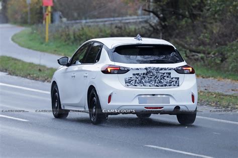 Get A Better Look At The Opel Corsa Facelift On The Open Road