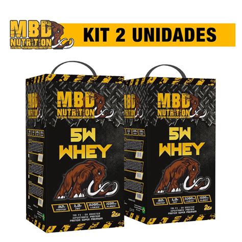 Kit 2 Whey Protein 2Kg Hidrolisado Isolado Concentrado Super Premium