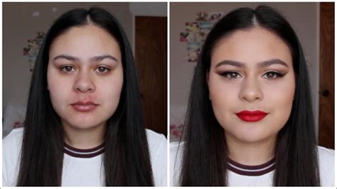 Classic Winged Liner And Red Lip ♡ Youtube