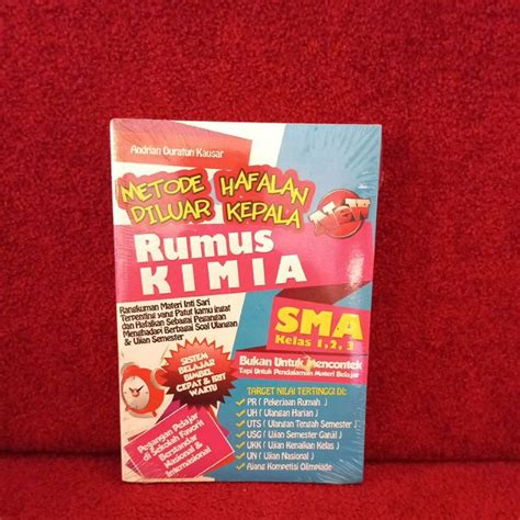 Jual Buku Bimbel Metode Hafalan Diluar Kepala Rumus Kimia Sma Kelas