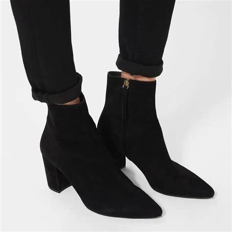 Black Lyra Leather Ankle Boots Brandalley