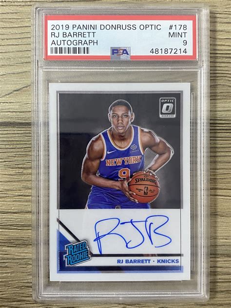 2019 20 Panini Donruss R J Barrett RC 8超级拍卖杜蕾斯 optic RJ 巴雷特 尼克斯 新秀