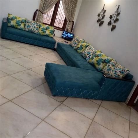 Velvet 8 Seater U Shape Sofa Set 53 At Rs 50000set In Bengaluru Id