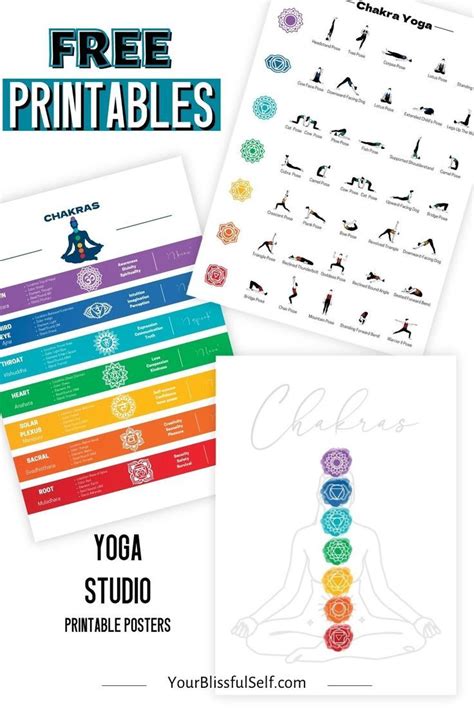 Free Printables For Yoga Studio Chakra Printables Chakra Yoga Poster