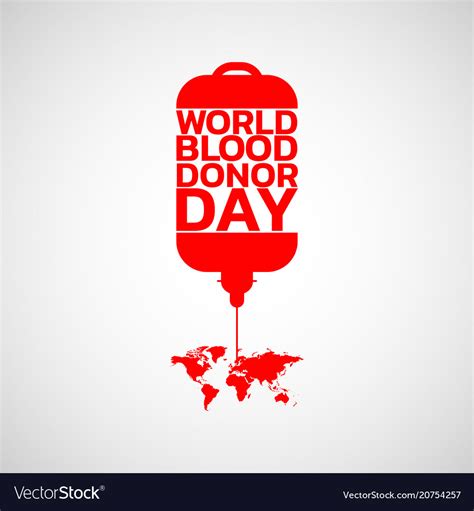 World Blood Donor Day Royalty Free Vector Image